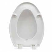 Bemis 1200E4 (Cotton White) Premium Plastic Soft-Close Elongated Toilet Seat Bemis